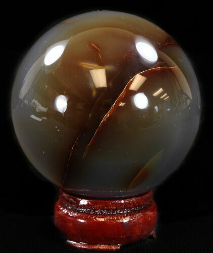 Polished Brazilian Agate Sphere #37602